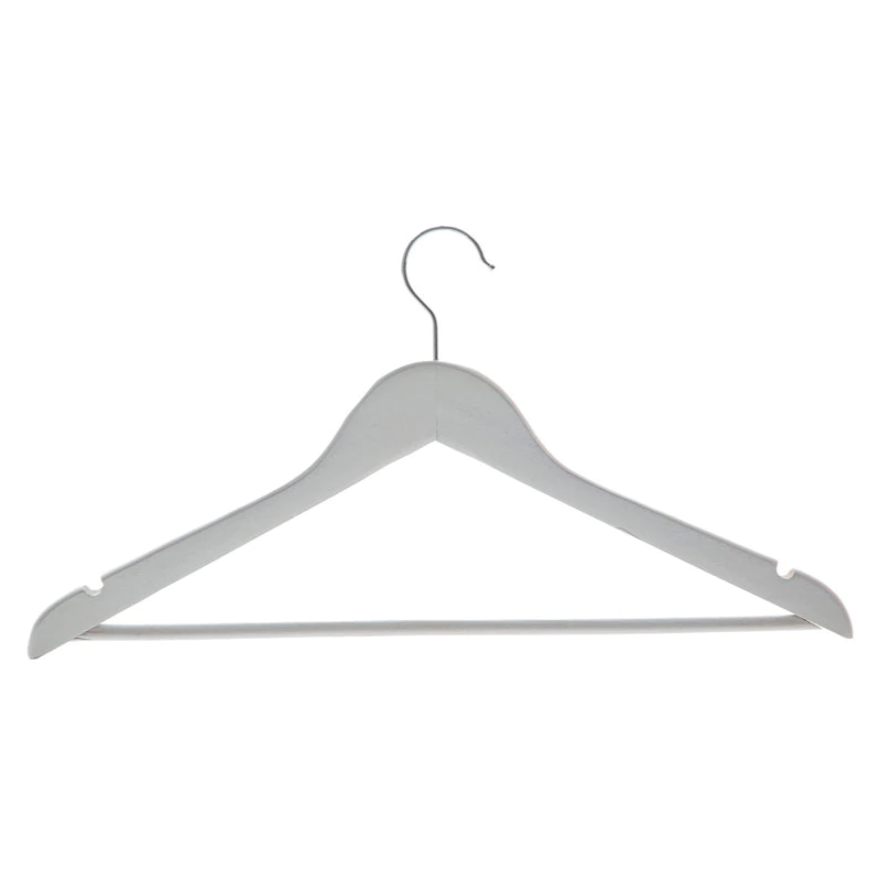Percha Madera Blanca